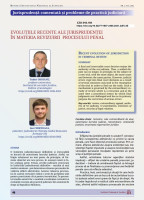 Evoluțiile recente ale jurisprudenței în materia revizuirii procesului penal